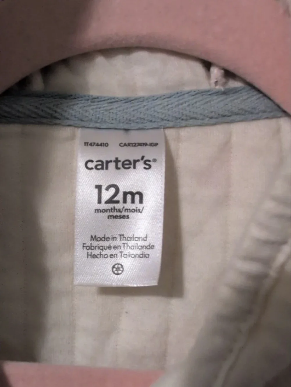 Carter's Cream Quilted Hooded Floral Puffer Jacket
